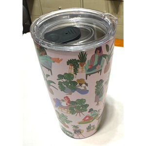 New travel tumbler stainless steel Plant Lady gift Caroline Alfreds design 17 oz